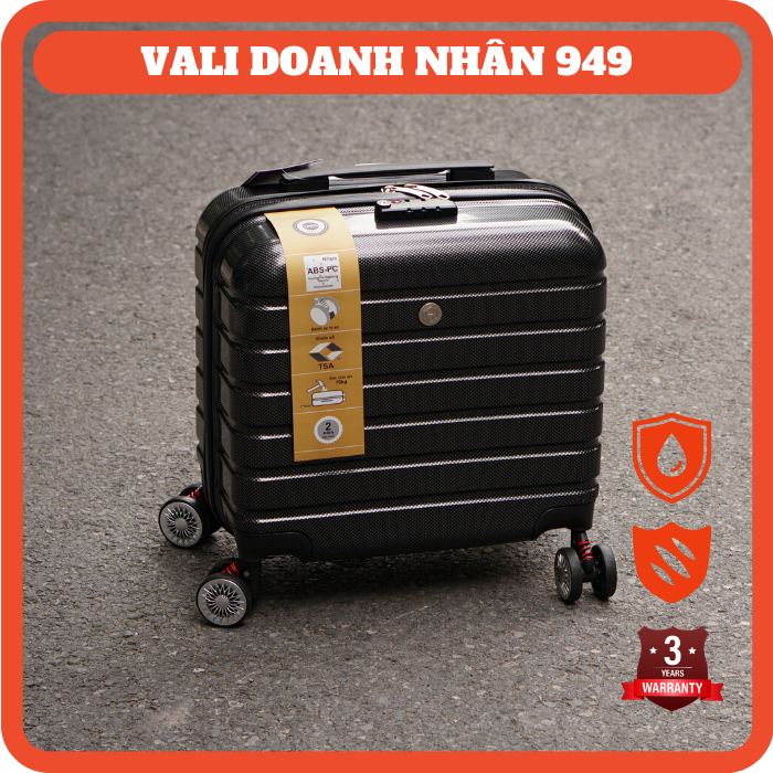 Vali doanh nhân form ngang 849 - size 17" chất liệu 100%PC