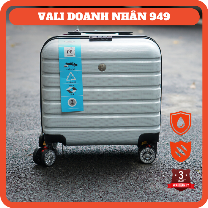 Vali doanh nhân form ngang 849 - size 17" chất liệu 100%PC