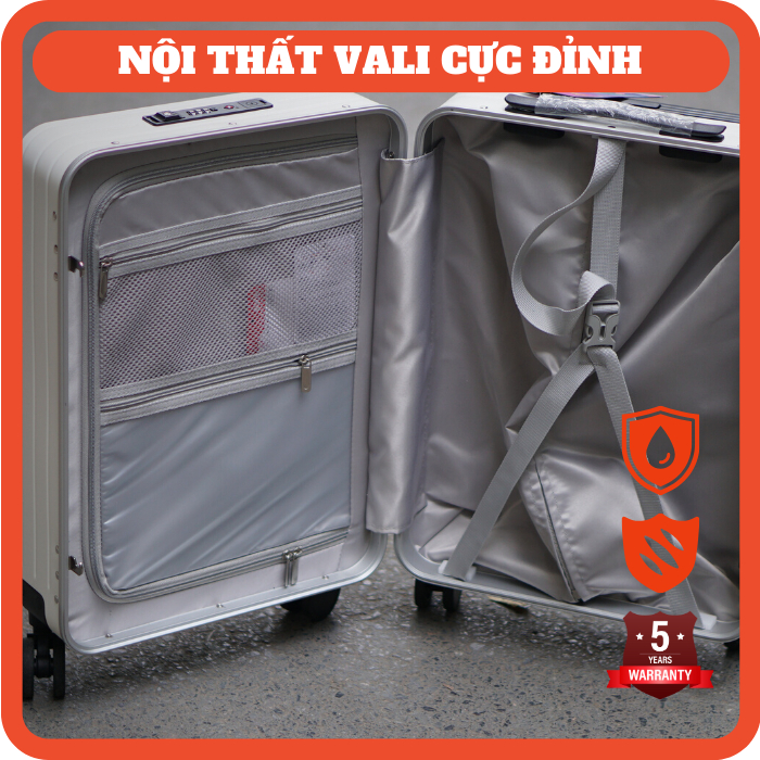 Vali Doanh Nhân Khung nhôm TravelKing 8082 size 20'' sang trọng