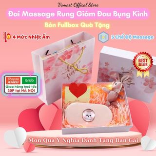 Đai giảm đau bụng kinh, chườm ấm bụng. Máy massage làm nóng bụng cho phụ nữ đến kì
