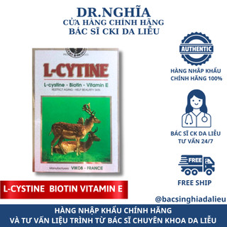 Viên uống giảm rụng tóc l-cytine với l-cystine giúp làm đẹp da, ngừa gãy và rụng tóc hỗ trợ giảm mụn