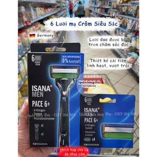 Dao cạo râu ISANA 6 lưỡi -Nguồn hàng Đức