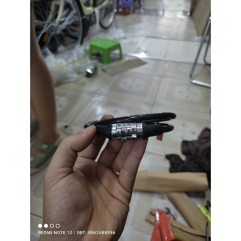 Khóa dây 4 số cho xe đạp