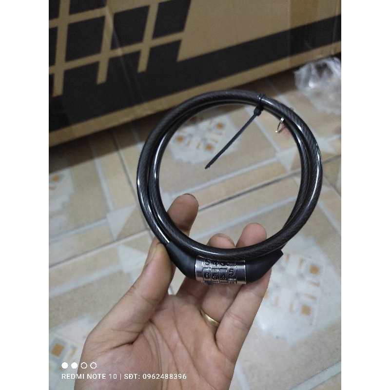 Khóa dây 4 số cho xe đạp