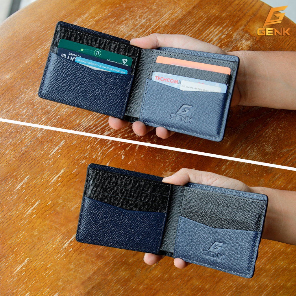 Ví Da Bò Nam KaiSer  Cao Cấp Thương Hiệu Genk - GKS02