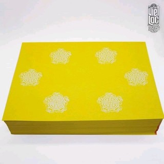 100 giấy in sớ vân mây chữ thọ vàng khổ a3 30x42cm
