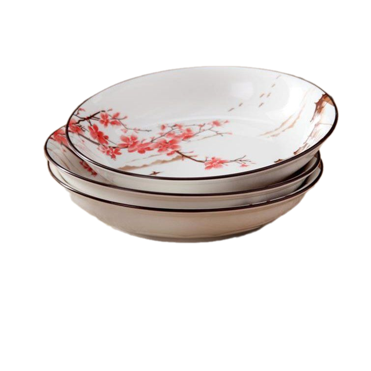 Đĩa Gốm Sứ Bát Tràng Hoạ Tiết Hoa Đào Sự Tinh Tế Và Đẳng Cấp Vượt Thời Gian