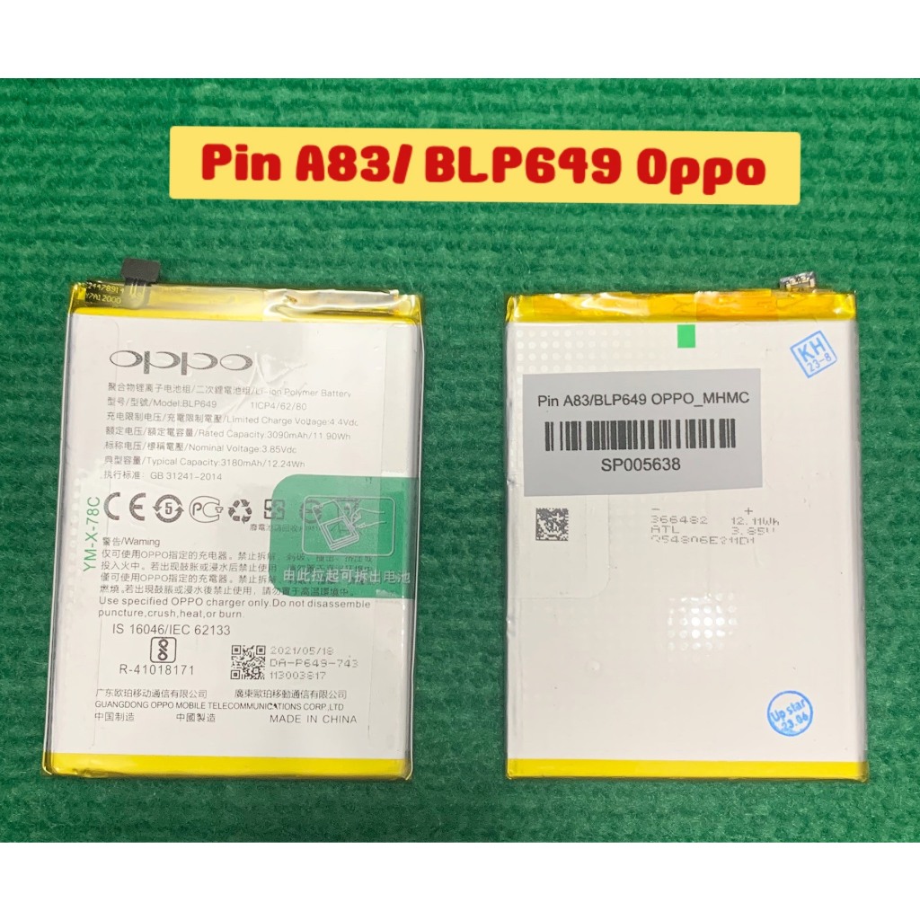 Pin oppo A83/BLP649