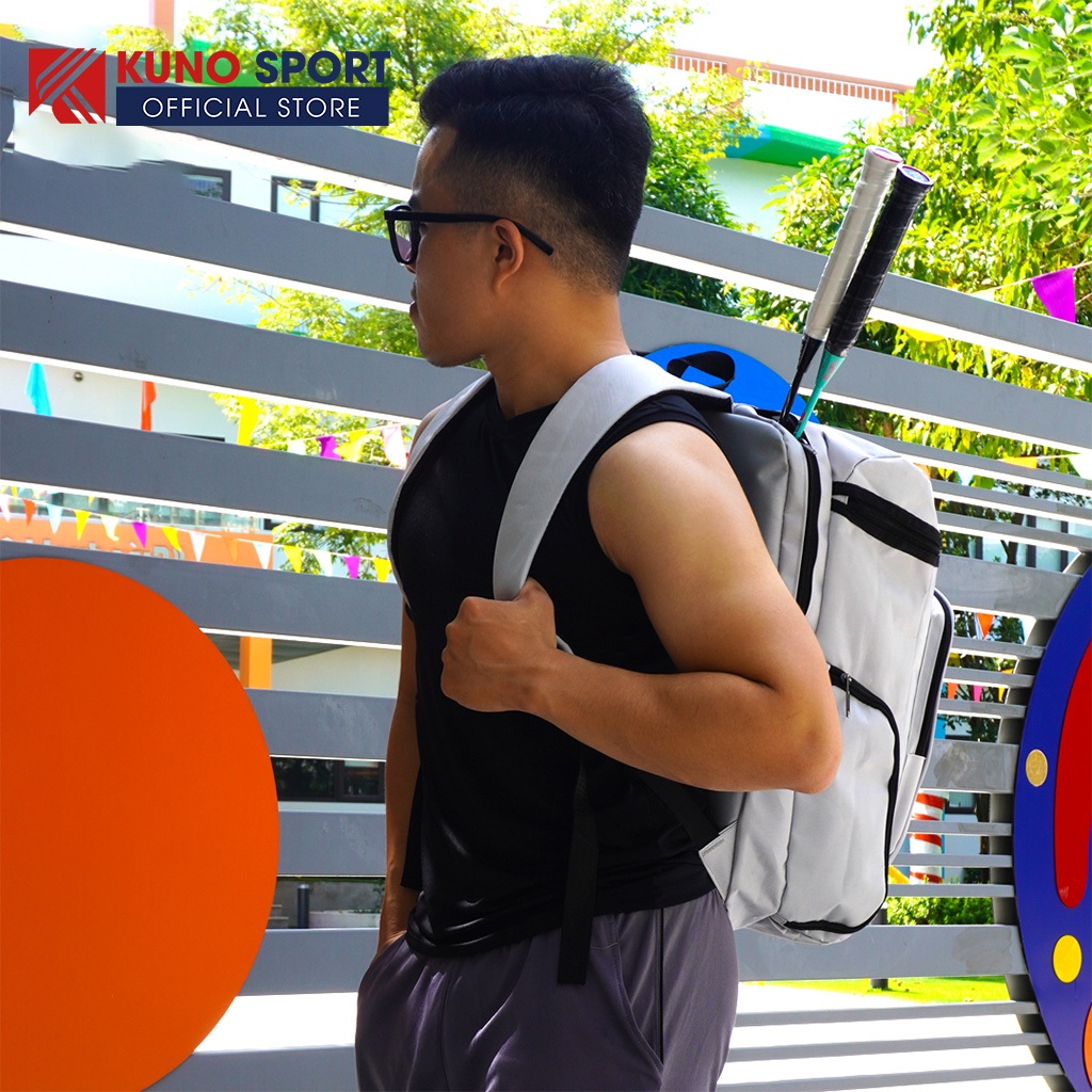Balo Thể Thao KUNO Đựng Vợt Cầu Lông, Tennis ,Du Lịch Đa Năng Tiện Lợi , Thời Trang Siêu Bền