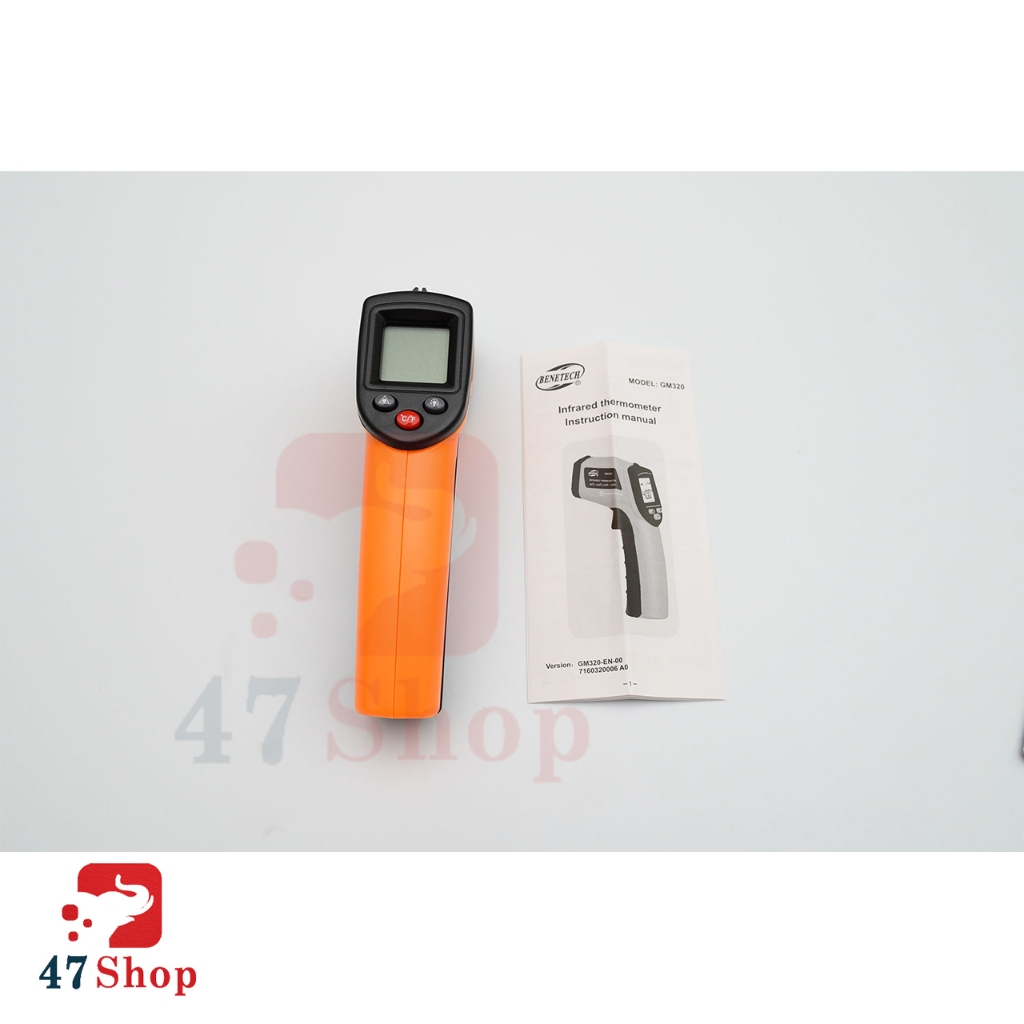 Nhiệt kế hồng ngoại công nghiệp cầm tay GM320 Max 380°C tặng kèm pin
