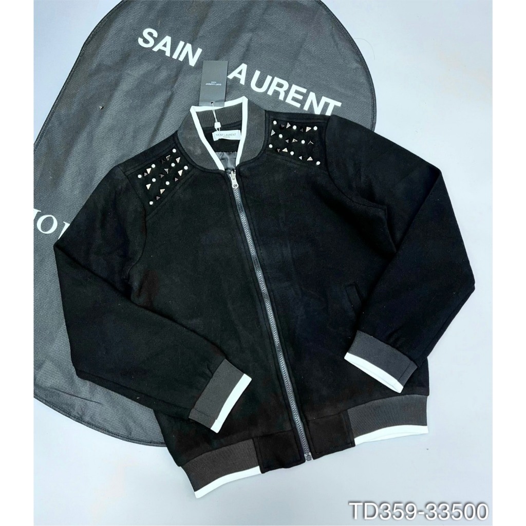Áo Bomber Sen Lau Ren Đính Đá Viền Vai Siêu Đỉnh - Áo Khoác Dành Cho Nam