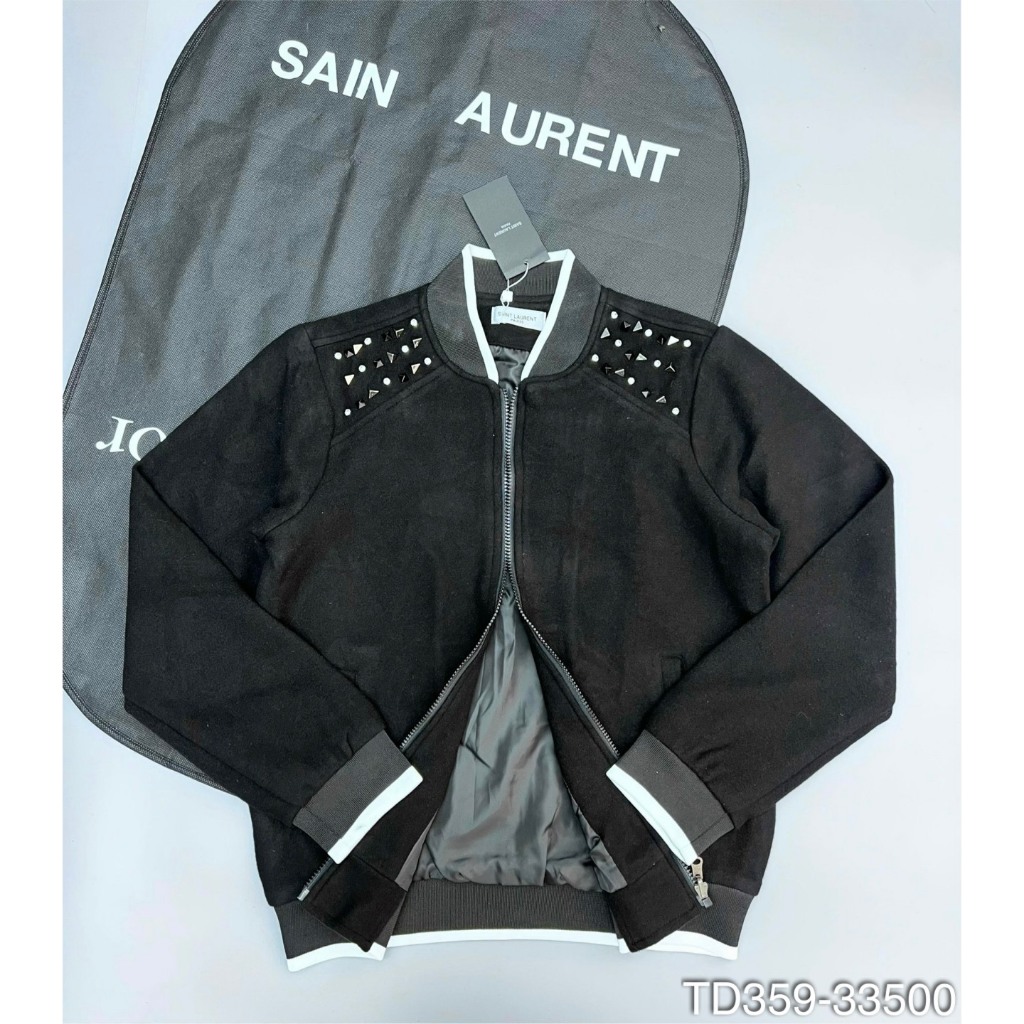 Áo Bomber Sen Lau Ren Đính Đá Viền Vai Siêu Đỉnh - Áo Khoác Dành Cho Nam