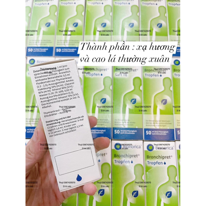Siro ho đờm - Ho do cảm  Bronchipret của Đức