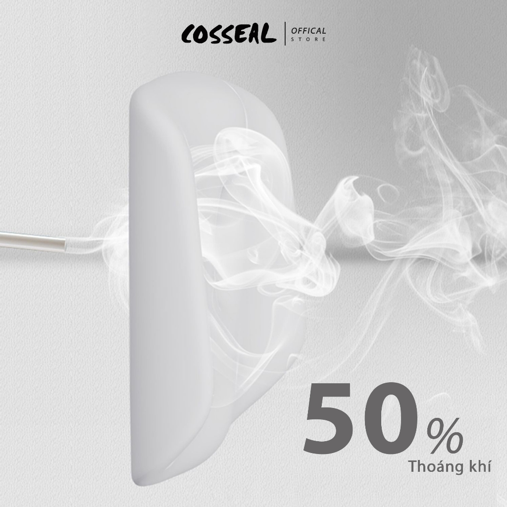 Đệm Mông Cosseal Công Thái Học Cao Su Non Gối Ngồi Thoáng Khí Đệm Lót Ghế Văn Phòng Ô Tô Xe Hơi