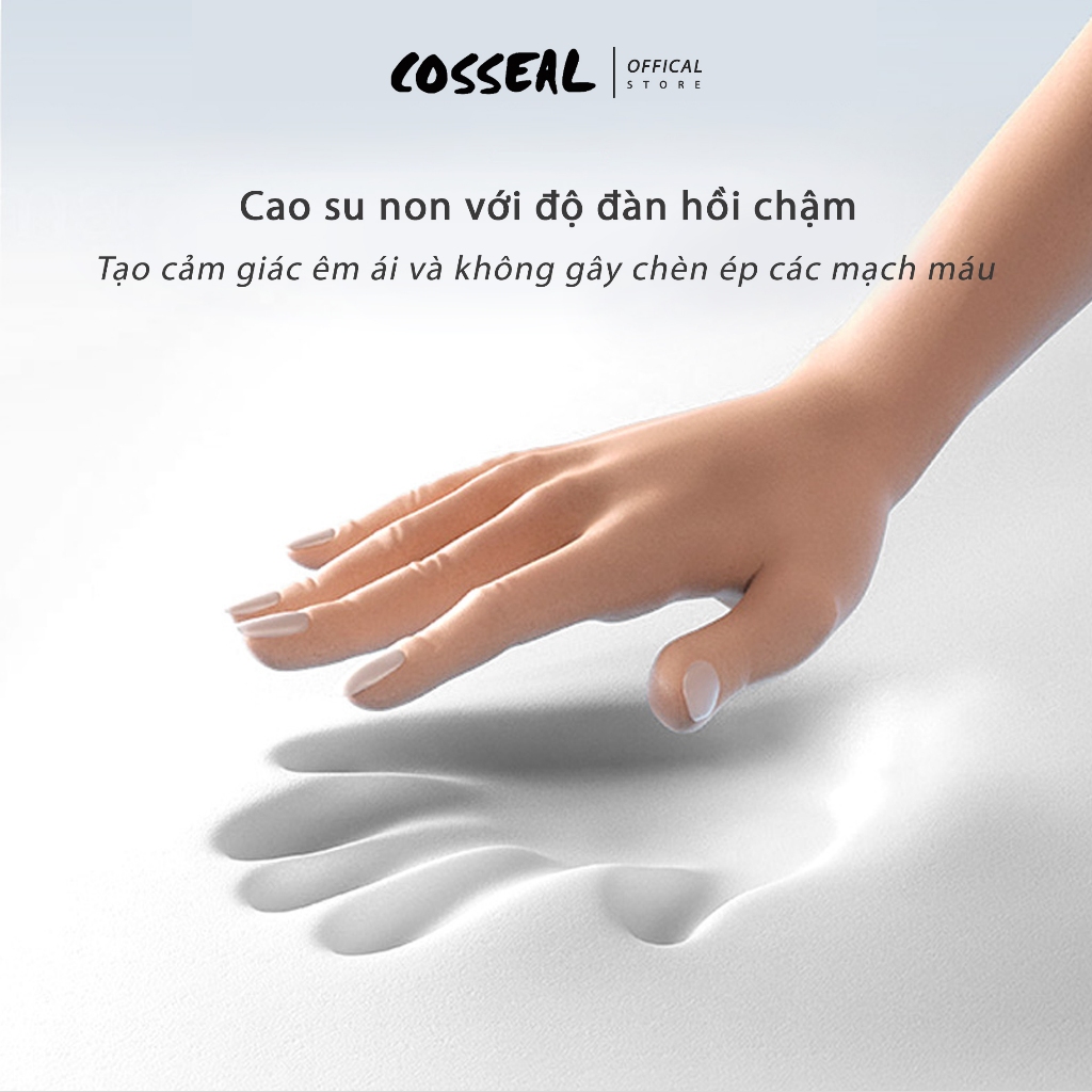 Đệm Mông Cosseal Công Thái Học Cao Su Non Gối Ngồi Thoáng Khí Đệm Lót Ghế Văn Phòng Ô Tô Xe Hơi