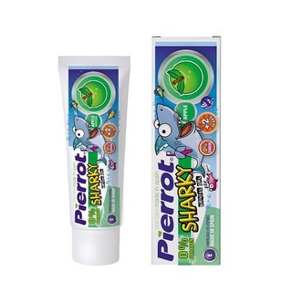  Kem đánh răng trẻ em Pierrot Sharky Calci hữu cơ hương táo 75ML