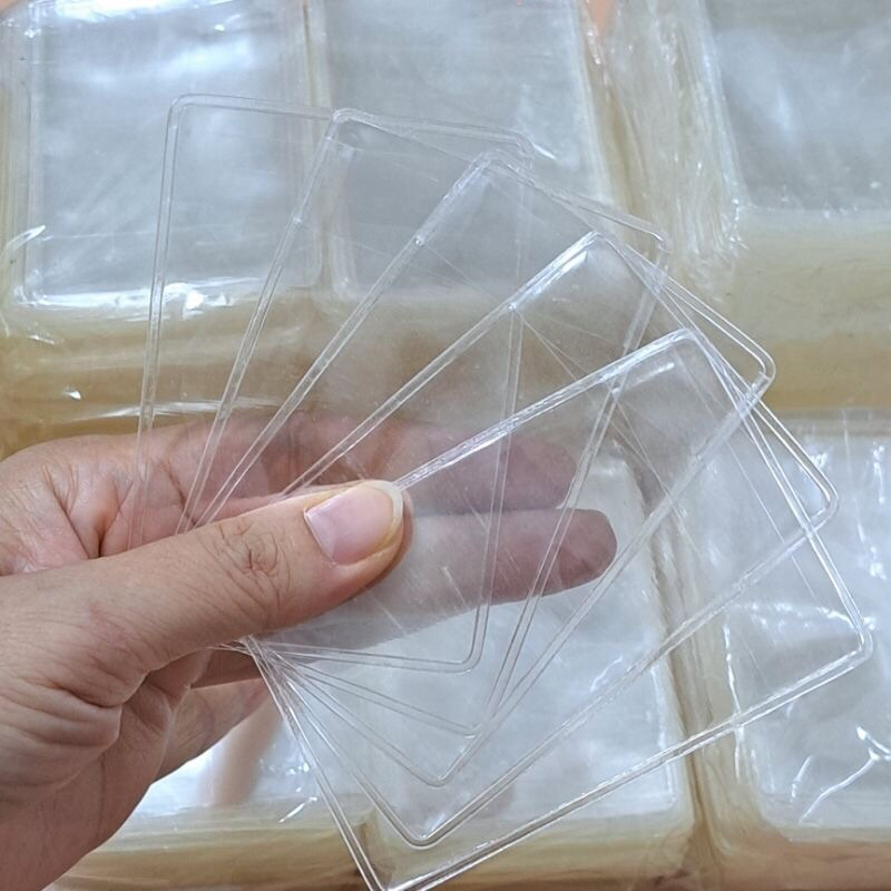 Túi đựng CCCD, bao đựng căn cước công dân loại dẻo trong có nắp chống nước