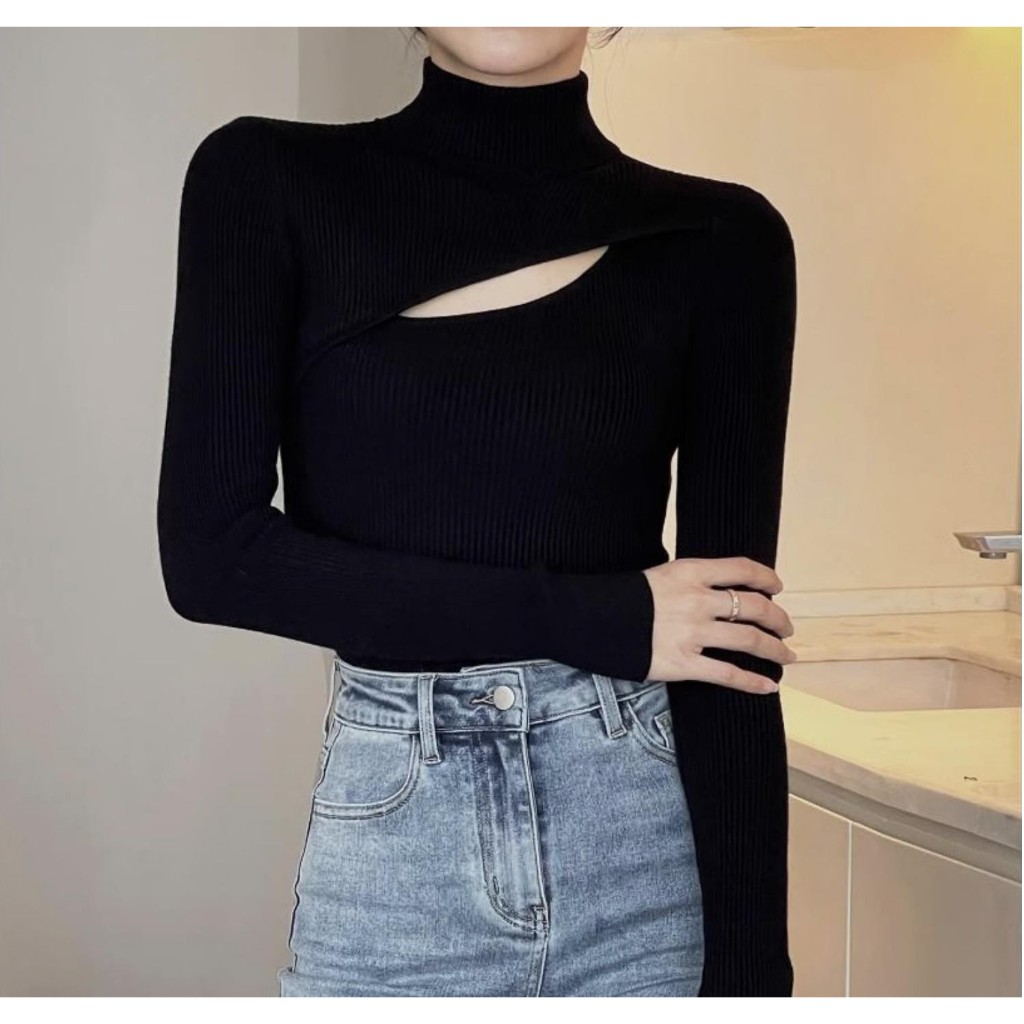 Áo croptop hở ngực cá tính TILAA