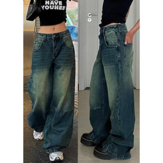 Quần jean nam nữ ống rộng siêu to - from rộng to phong cách unisex màu wash myra QuanJ55/P0K48