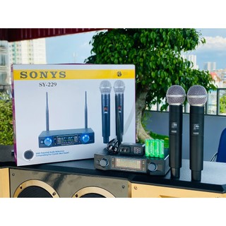 Micro không dây SonyS SY - 229 hát karaoke gia đình, hội nghị siêu tiện lơi micro cầm chắc tay bảo hành 6 tháng