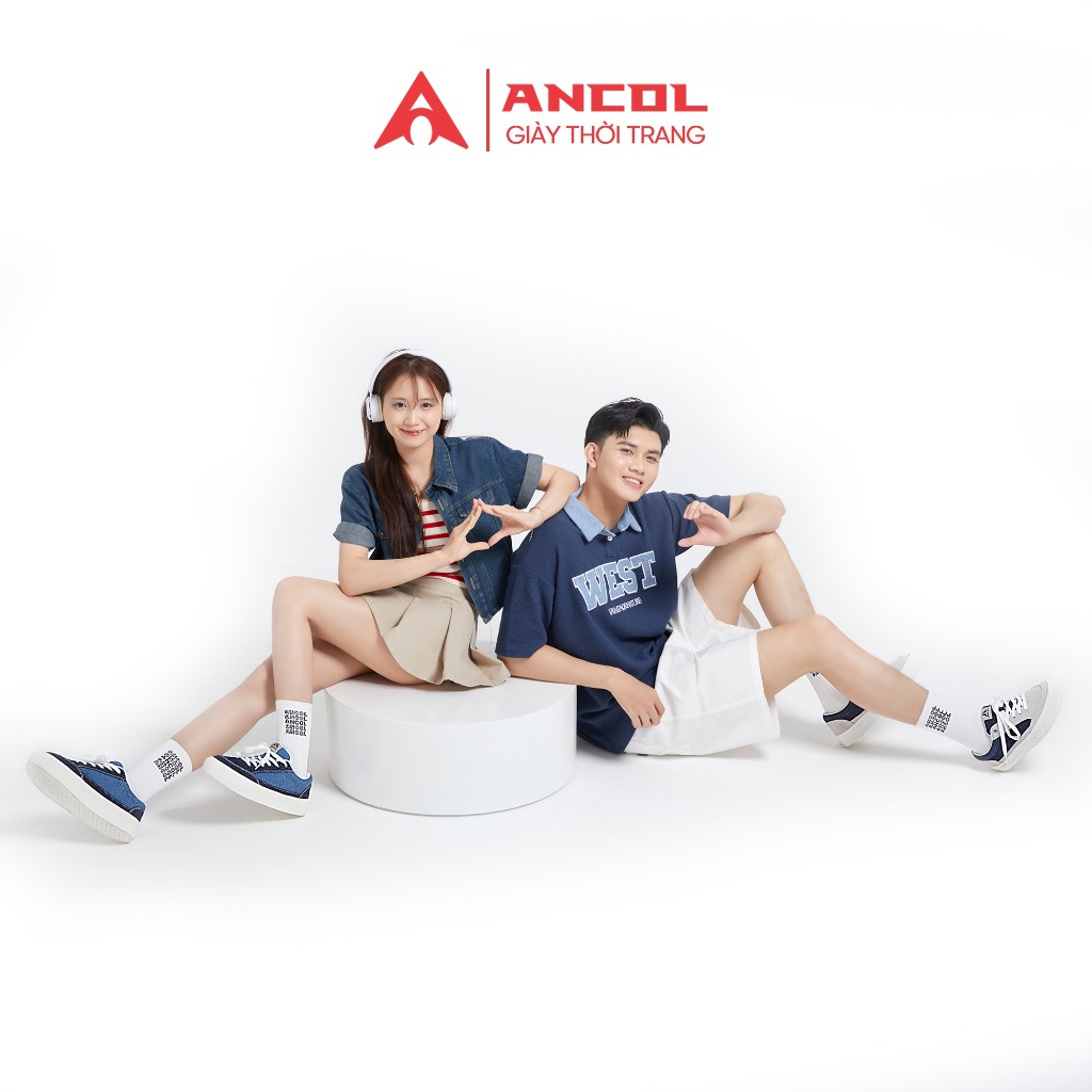 Giày thời trang Ancol Street Denim cho Nam Nữ Size 36-43
