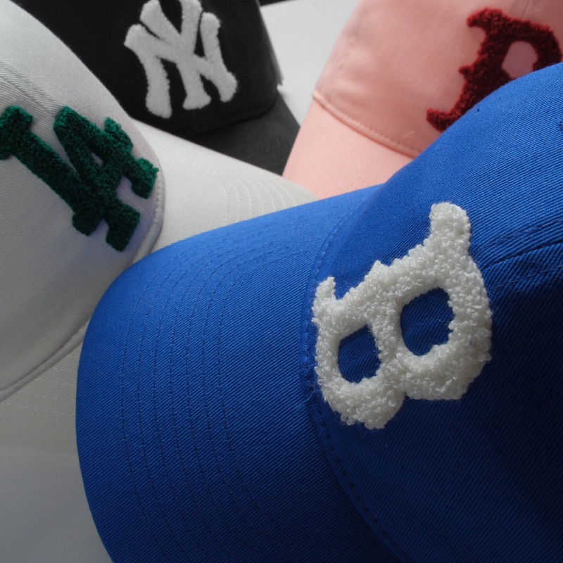 Mũ lưỡi trai Meowist Unisex MLB Blue chất liệu vải Kaki logo thêu sợi bông ,nón lưỡi trai Hàn Quốc