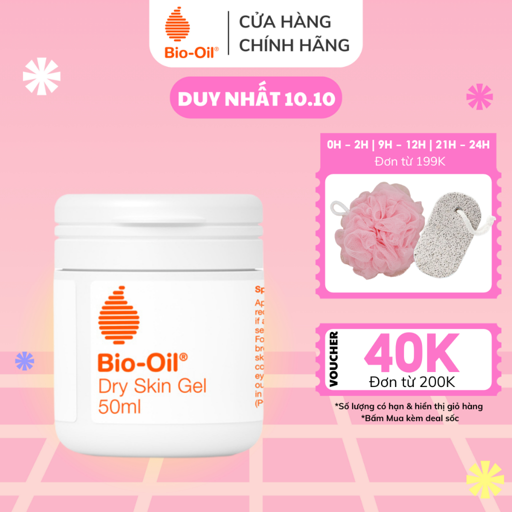 Gel chăm sóc da chuyên biệt dành cho da khô - BIO-OIL DRY SKIN GEL (lọ 50ml)