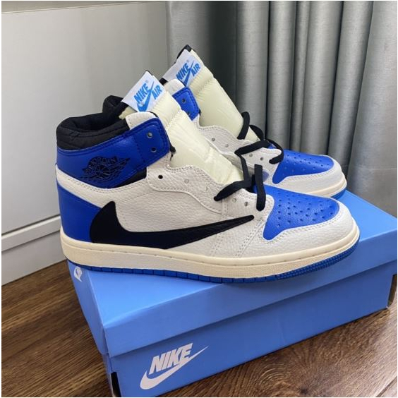 Giày JD TRAVIS SCOTT HIGH XANH DƯƠNG,NÂU full size nam nữ 2023