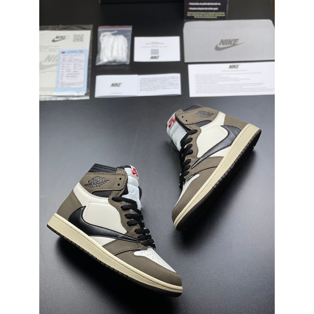 Giày JD TRAVIS SCOTT HIGH XANH DƯƠNG,NÂU full size nam nữ 2023