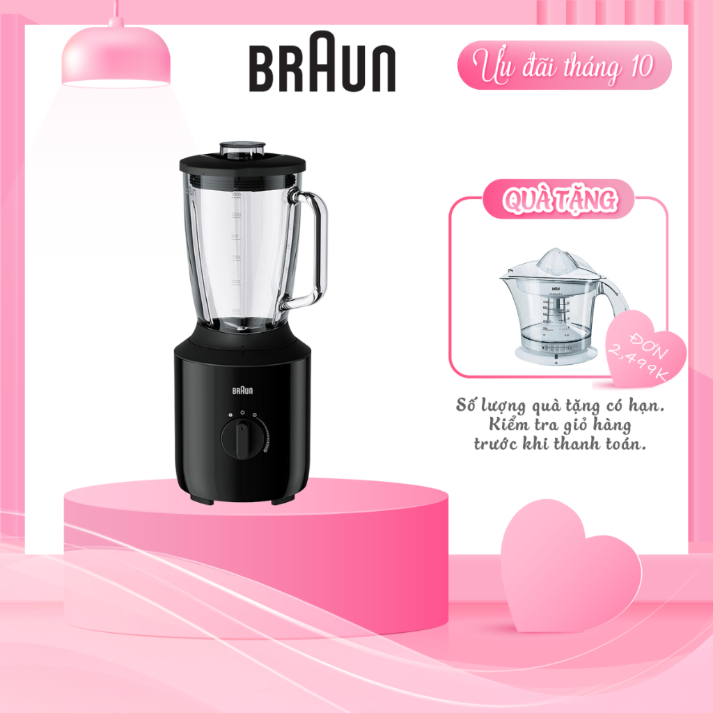 Máy xay sinh tố Braun JB3150BK - Hàng chính hãng 100% , bảo hành 24 tháng