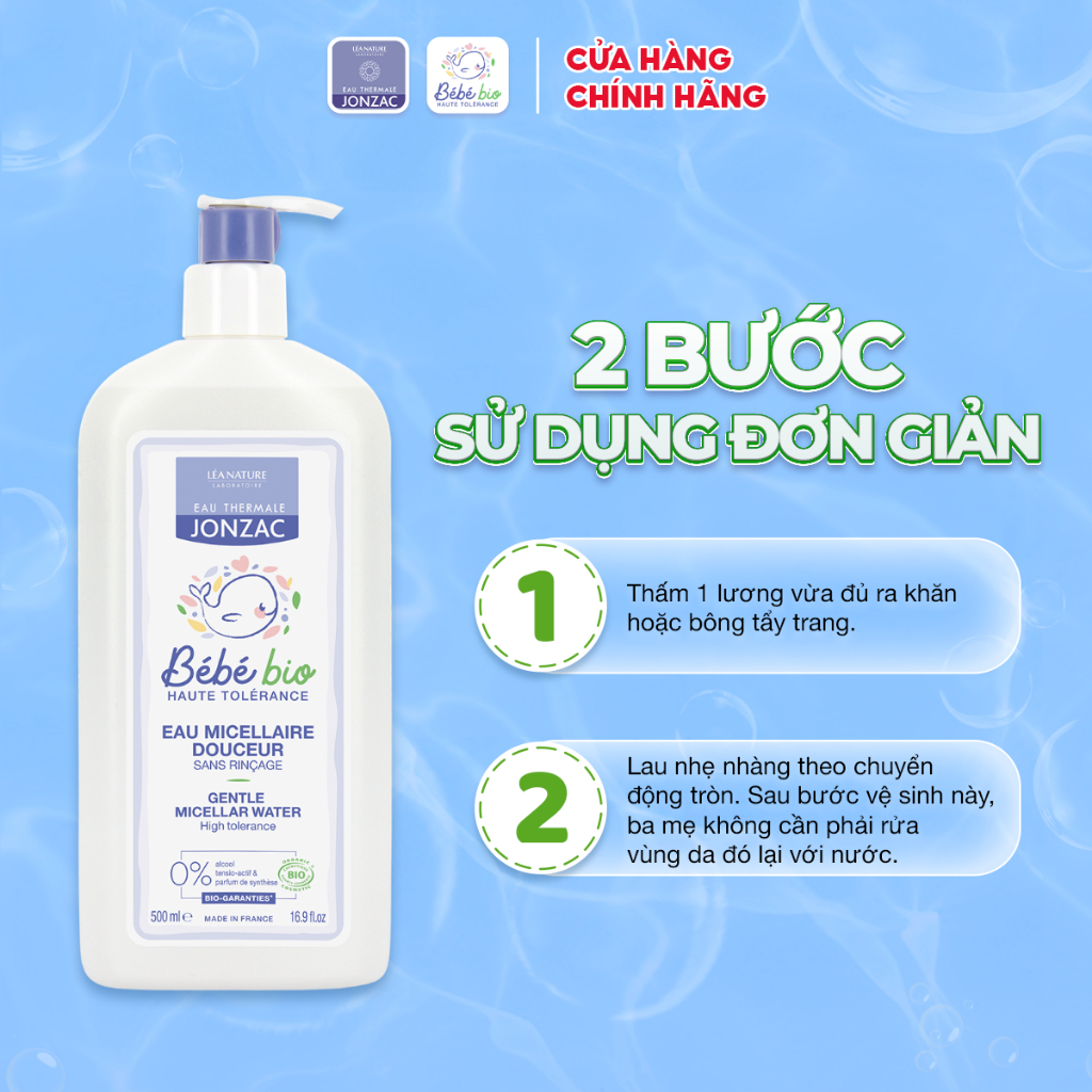 Bộ đôi làm sạch toàn diện dành cho bé từ sơ sinh Eau Thermale Jonzac