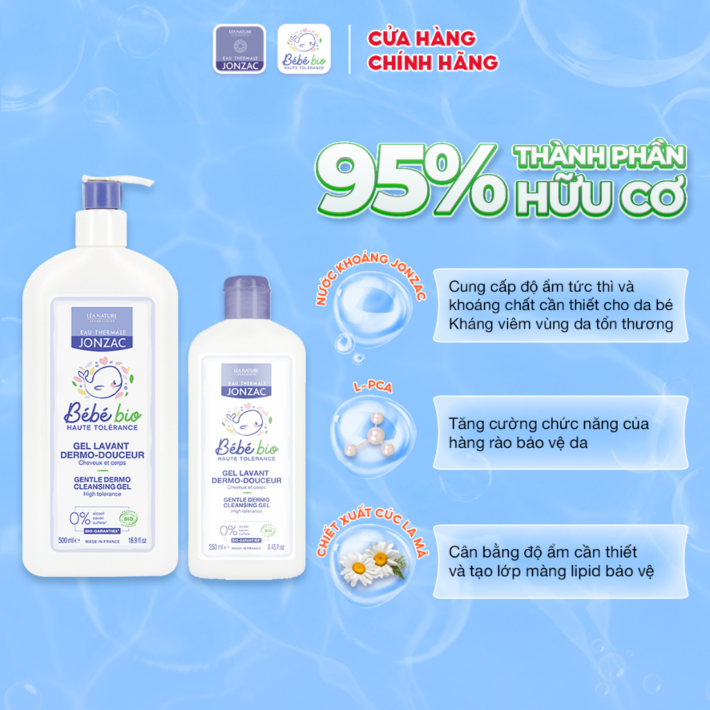 Bộ đôi làm sạch toàn diện dành cho bé từ sơ sinh Eau Thermale Jonzac