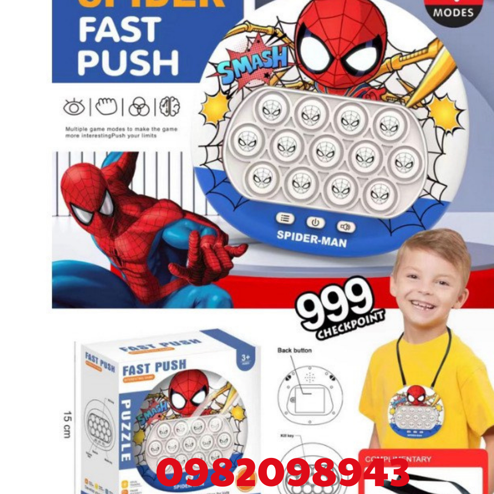 POP IT MÁY CHƠI GAME ĐIỆN TỬ CẦM TAY THẾ HỆ THỨ HAI,PHIÊN BẢN N NG CẤP LEVEL 999 + MỚI NHẤT 2023 - 13 NÚT POPIT
