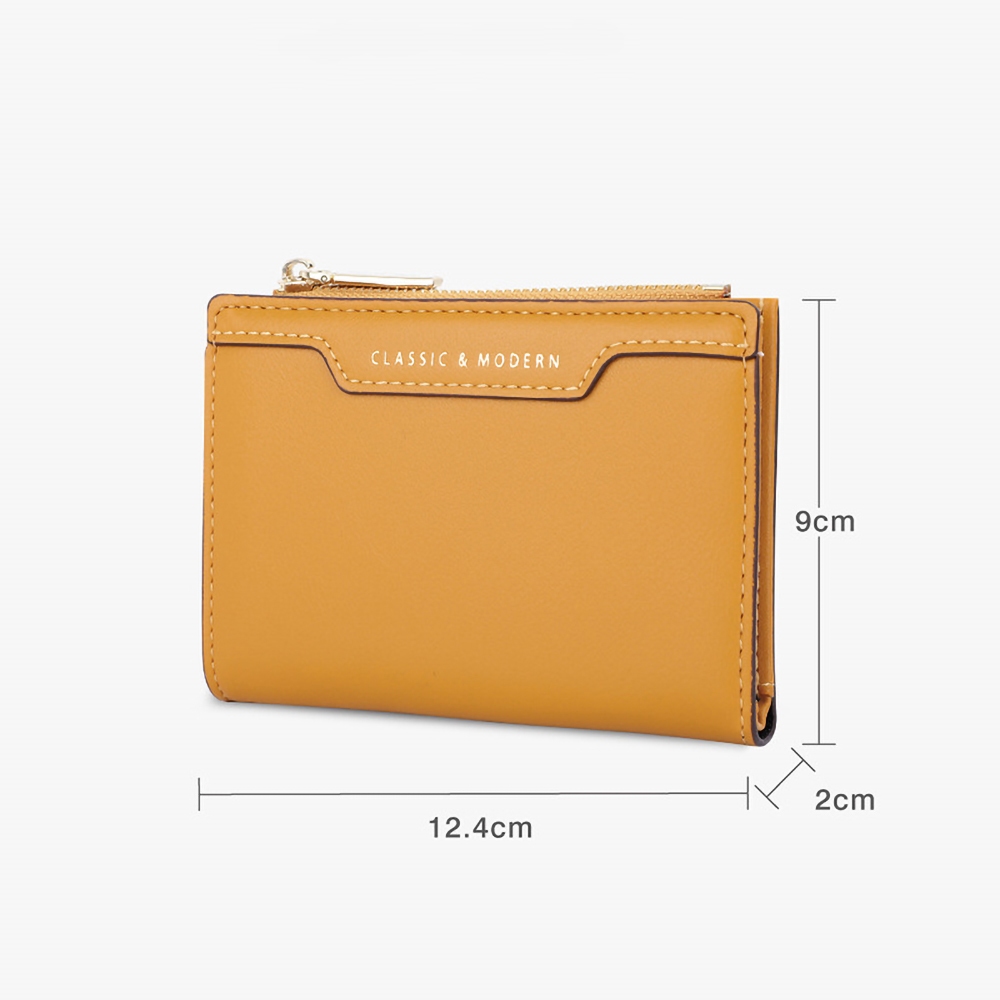 Ví da nữ mini Classic Modern da trơn - C2602-166