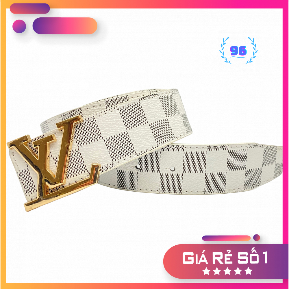 Dây thắt lưng nam LV, dây nịt nam LV, mặt kim loại nguyên khối trẻ trung thời trang TLLVS17