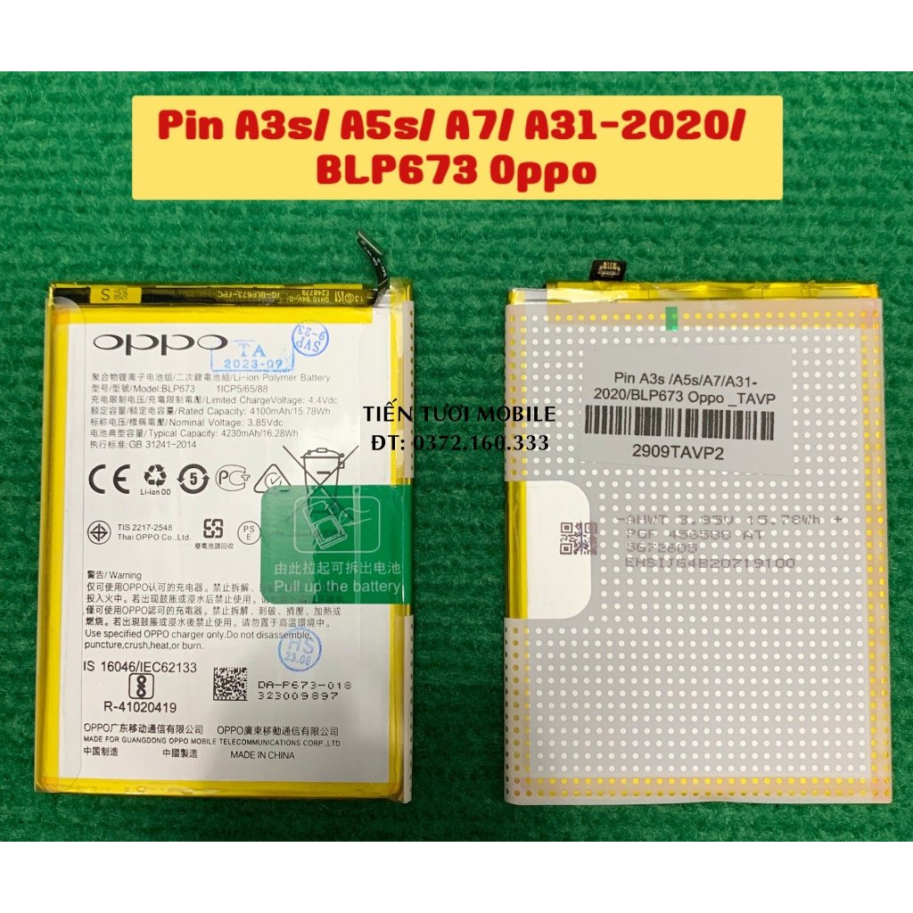 Pin BLP673/A3s/A5S/A31 2020 OPPO