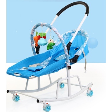 Nôi rung đa năng bập bênh có bánh xe cho bé.Tặng màn chống muỗi và chiếu điều hòa .BH 12 tháng.