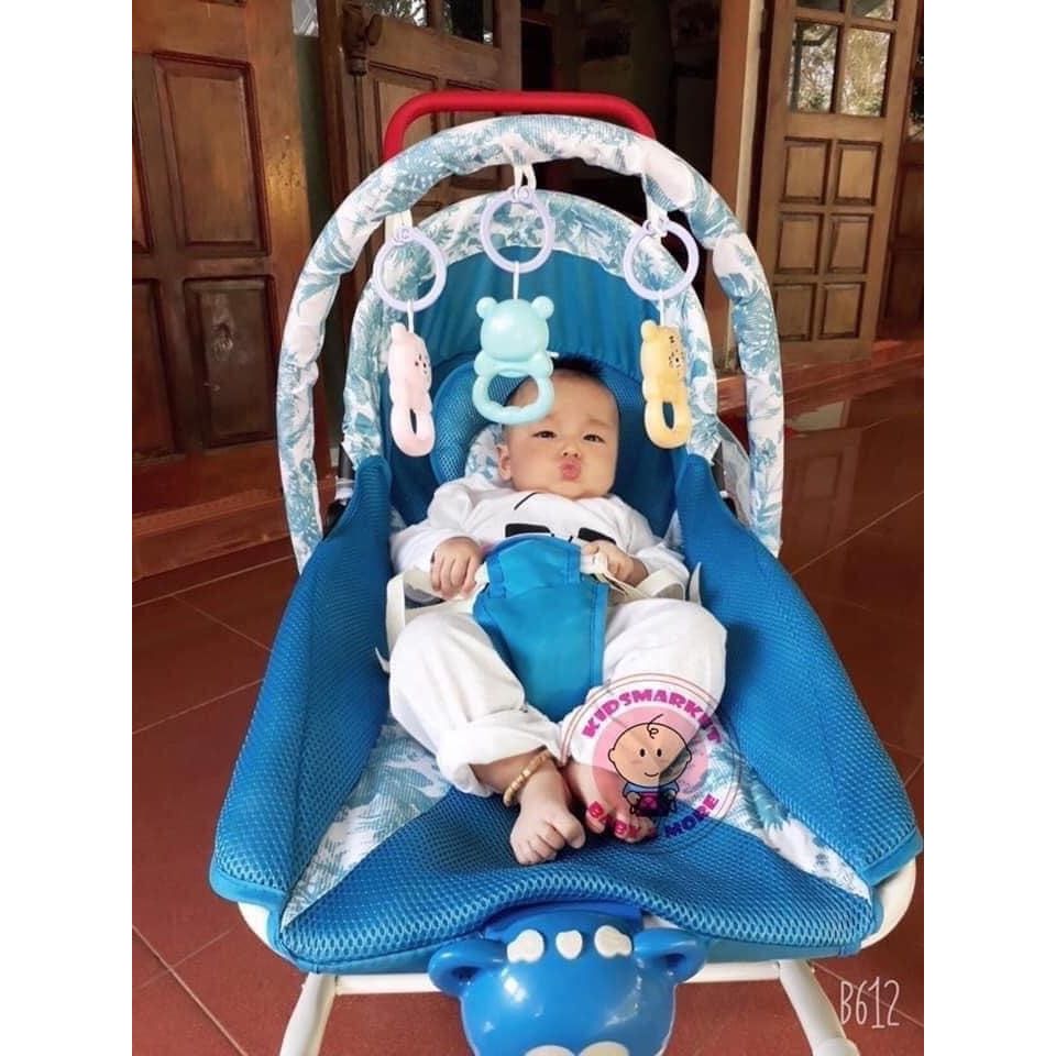 Nôi rung đa năng bập bênh có bánh xe cho bé.Tặng màn chống muỗi và chiếu điều hòa .BH 12 tháng.