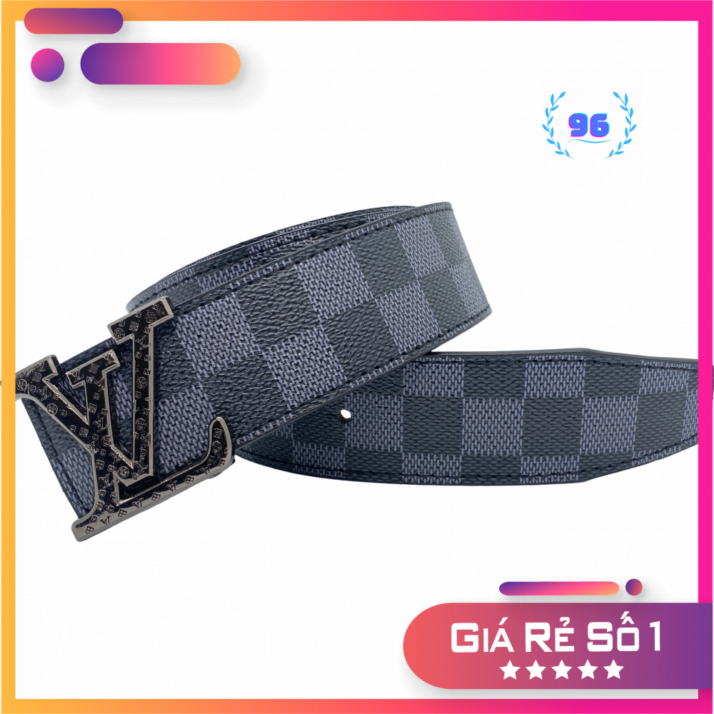 Dây thắt lưng nam LV, dây nịt nam LV, mặt kim loại nguyên khối trẻ trung thời trang TLLVS17