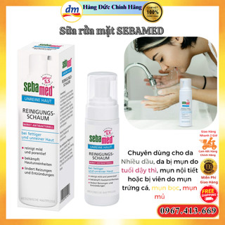 Sữa rửa mặt mụn sebamed hàng đức