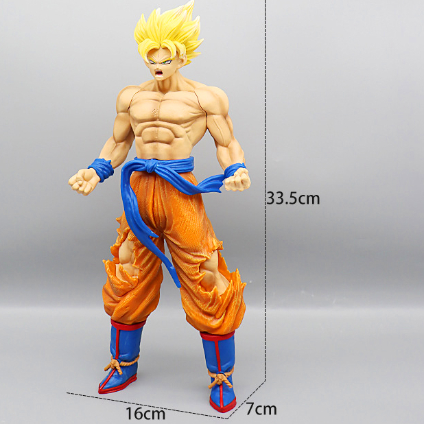 Mô Hình Dragon Ball - 7 Viên Ngọc Rồng Nhân Vật Songoku ss2 Super Saiyan Đại Chiến Cực Ngầu Cao 33.5cm - Shin Case