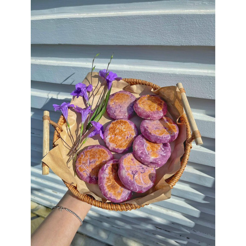 Bánh khoai tím cốt dừa phô mai ăn vặt set 10 cái