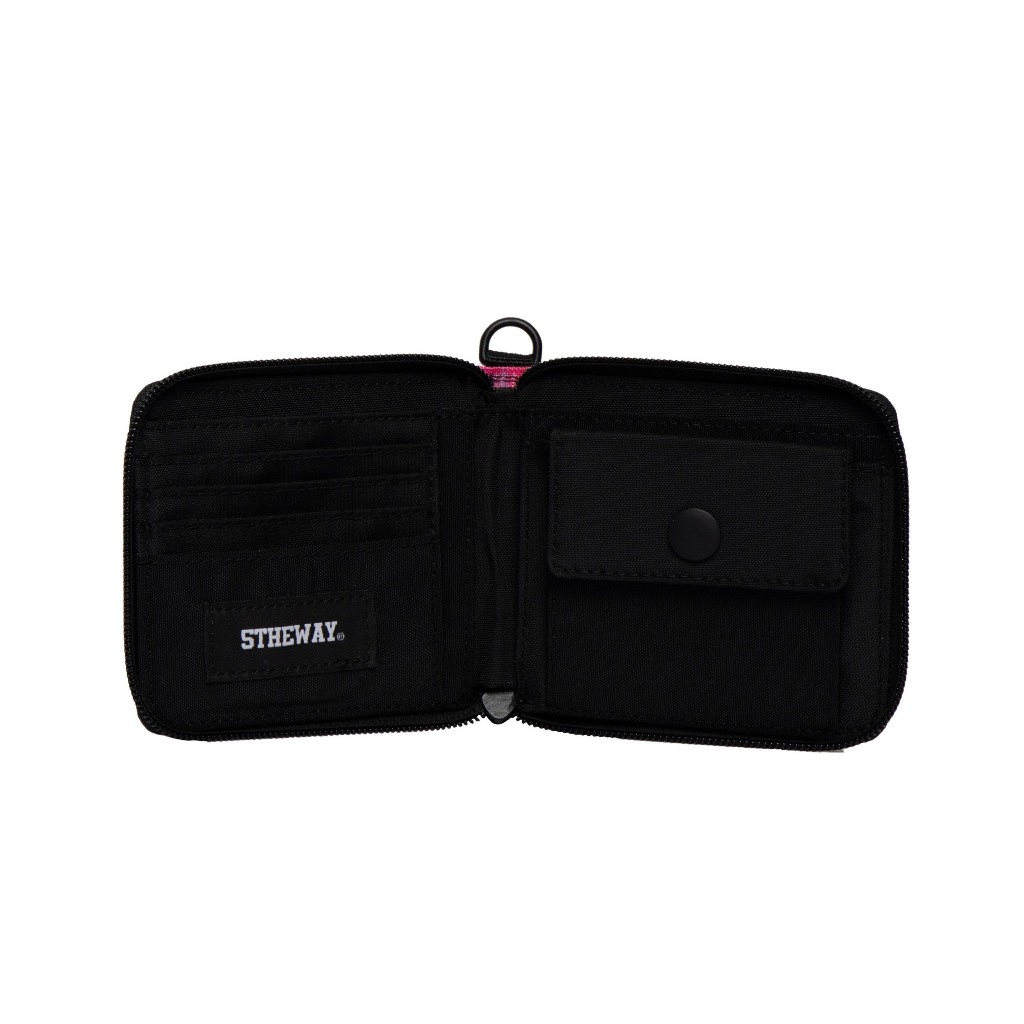 Ví ngắn có Zip kéo 5THEWAY /tie dye/ 3-SIDED ZIP SQUARE WALLET