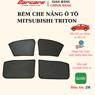 Rèm che nắng theo xe Mitshubishi Triton 2010-2025- Bộ 4 tấm dính nam châm