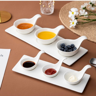 Set đĩa trứng cá muối cao cấp | Porcelain Caviar Disc