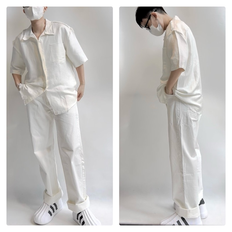 Áo sơmi linen, tay ngắn _OUTLINE SHIRTS - Linen’s KN