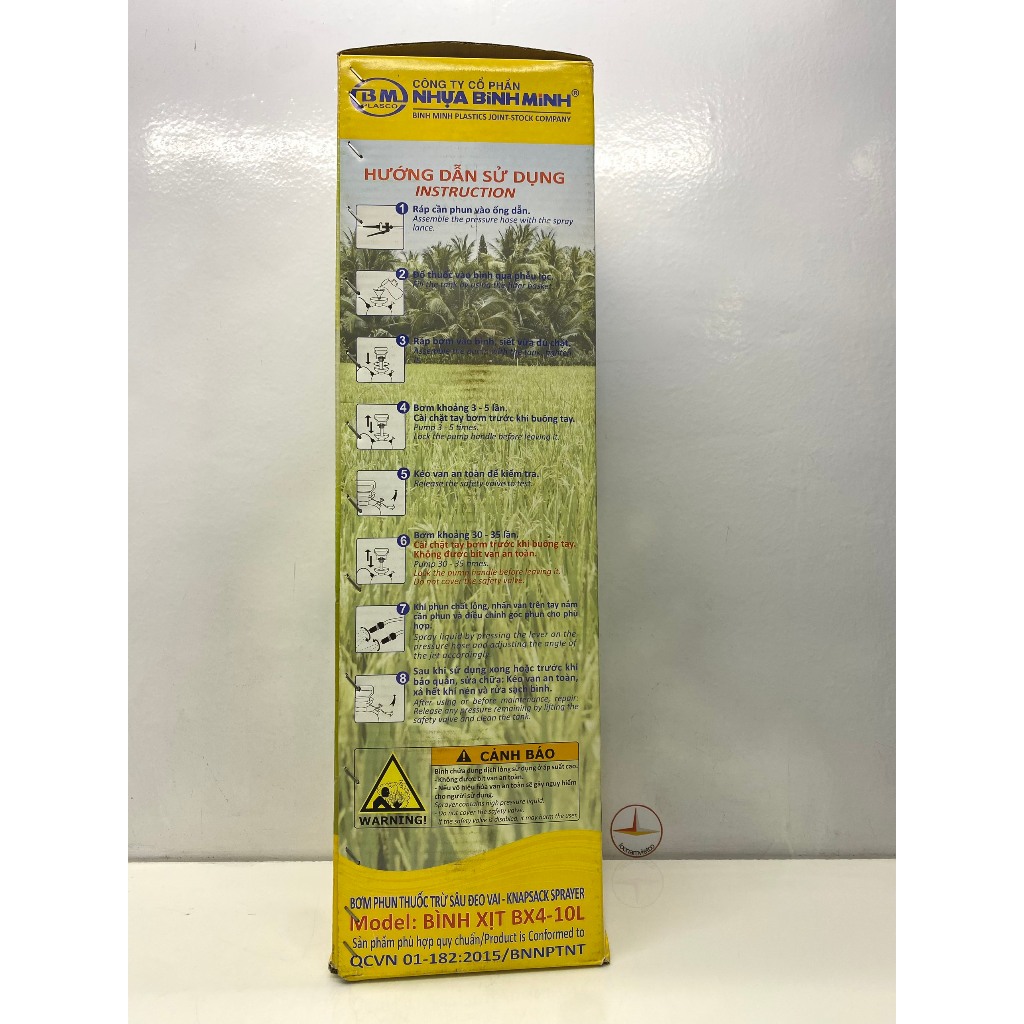 Bình phun xịt thuốc Bình Minh 10 Lít