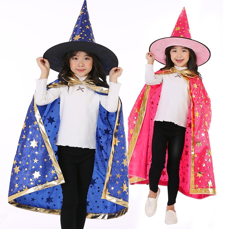 Bộ áo choàng phù thủy kèm mũ thích hợp cho lễ hội hóa trang Hallowen và biểu diễn | Bảo An shop