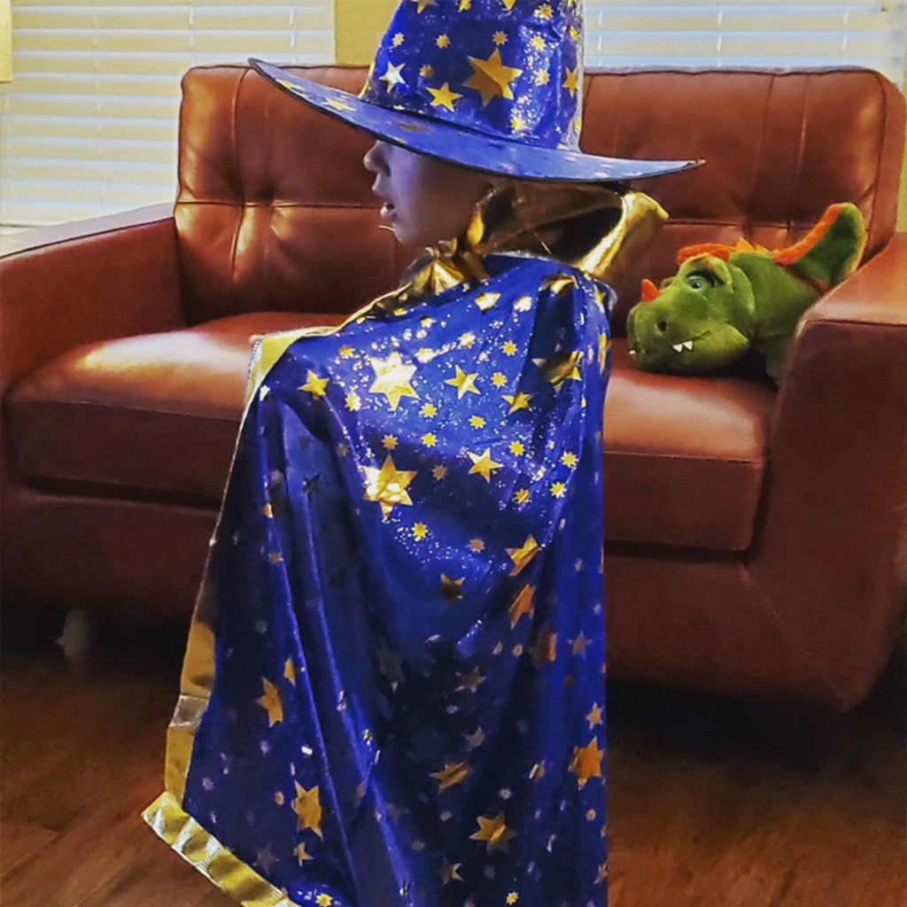 Bộ áo choàng phù thủy kèm mũ thích hợp cho lễ hội hóa trang Hallowen và biểu diễn | Bảo An shop