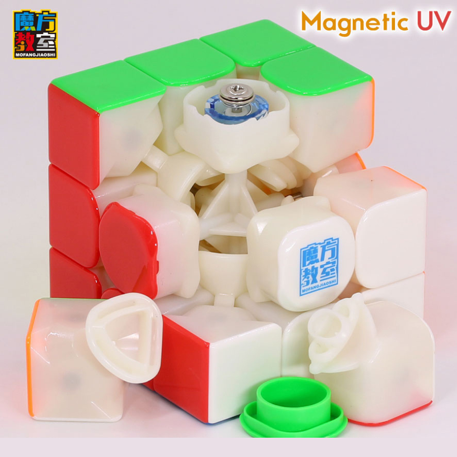Rubik 3x3 Super RS3M v2 nhựa phủ UV bóng 3 phiên bản